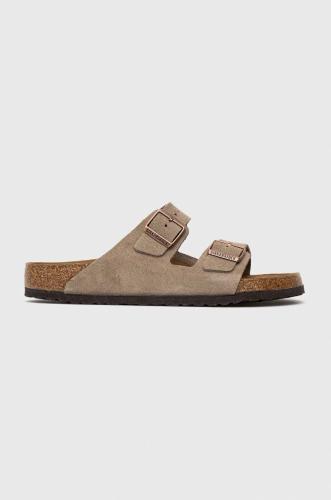 Παντόφλες σουέτ Birkenstock Arizona χρώμα: γκρι