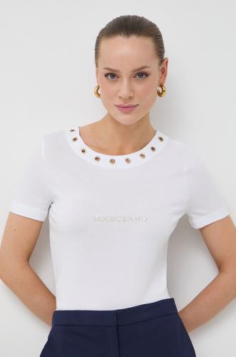 Μπλουζάκι Marciano Guess χρώμα: άσπρο