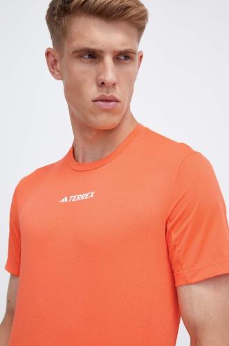 Αθλητικό μπλουζάκι adidas TERREX Multi χρώμα: πορτοκαλί