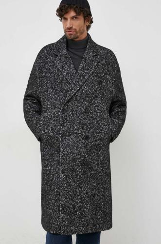 Παλτό Calvin Klein χρώμα: μαύρο