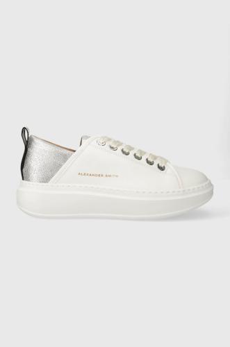 Δερμάτινα αθλητικά παπούτσια Alexander Smith Wembley χρώμα: άσπρο, ASAZWYW0493WSV