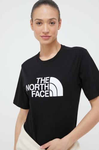 Βαμβακερό μπλουζάκι The North Face χρώμα: μαύρο