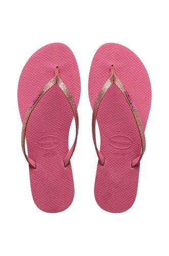 Σαγιονάρες Havaianas YOU GLITTER χρώμα: ροζ, 4148041.1750