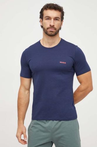 Βαμβακερό μπλουζάκι HUGO 3-pack χρώμα: γκρι