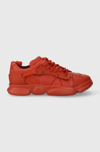 Δερμάτινα αθλητικά παπούτσια Camper Karst χρώμα: πορτοκαλί, K201439.012