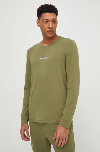 Μακρυμάνικο lounge Calvin Klein Underwear χρώμα: πράσινο