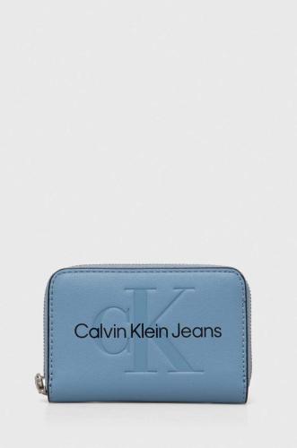 Πορτοφόλι Calvin Klein Jeans χρώμα: άσπρο