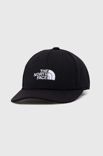 Παιδικό καπέλο μπέιζμπολ The North Face χρώμα: μαύρο
