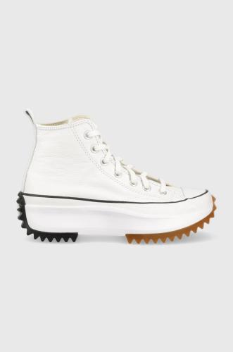 Δερμάτινα ελαφριά παπούτσια Converse Run Star Hike Platform χρώμα: άσπρο, A04293C F3A04293C