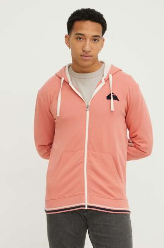 Μπλούζα Quiksilver χρώμα: ροζ, με κουκούλα