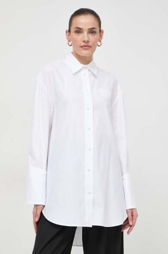 Βαμβακερό πουκάμισο Twinset χρώμα: άσπρο