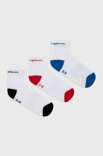 Champion κάλτσες (3-pack) χρώμα: άσπρο