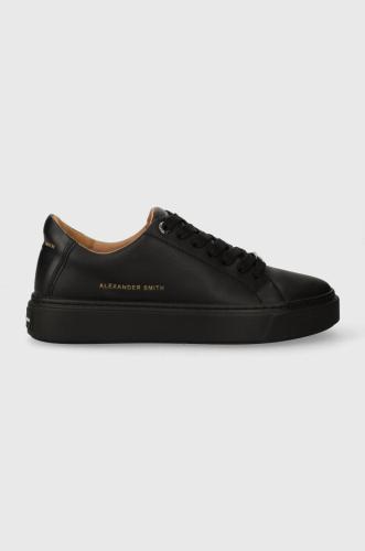 Δερμάτινα αθλητικά παπούτσια Alexander Smith London χρώμα: μαύρο, ALAYN1U14BLK