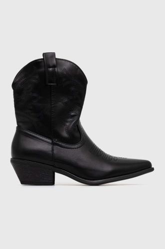 Καουμπόικες μπότες Answear Lab γυναικεία, χρώμα: μαύρο