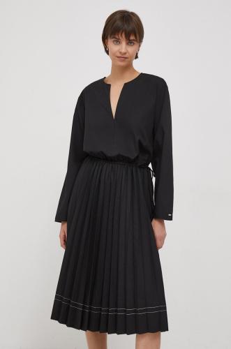 Φόρεμα Tommy Hilfiger χρώμα: μαύρο