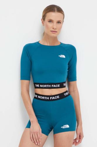 Μπλουζάκι προπόνησης The North Face χρώμα: τιρκουάζ