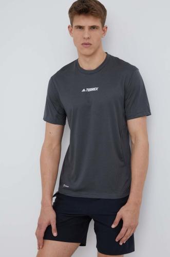 Αθλητικό μπλουζάκι adidas TERREX Multi χρώμα: γκρι
