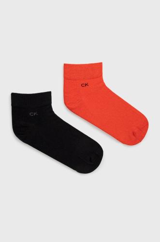 Calvin Klein κάλτσες (2-pack) ανδρικες, χρώμα: κόκκινο