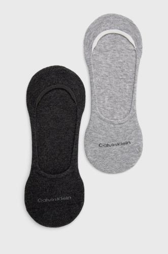 Calvin Klein κάλτσες (2-pack) ανδρικός, χρώμα: γκρι