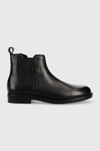 Δερμάτινες μπότες τσέλσι Calvin Klein Chelsea Boot χρώμα: μαύρο