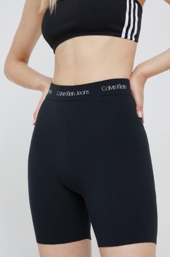 Σορτς Calvin Klein Jeans χρώμα: μαύρο,