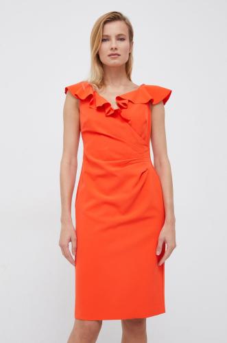 Φόρεμα Lauren Ralph Lauren χρώμα: πορτοκαλί,