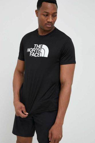 Αθλητικό μπλουζάκι The North Face Reaxion Easy χρώμα: μαύρο