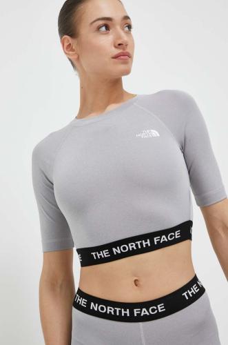 Μπλουζάκι προπόνησης The North Face χρώμα: γκρι