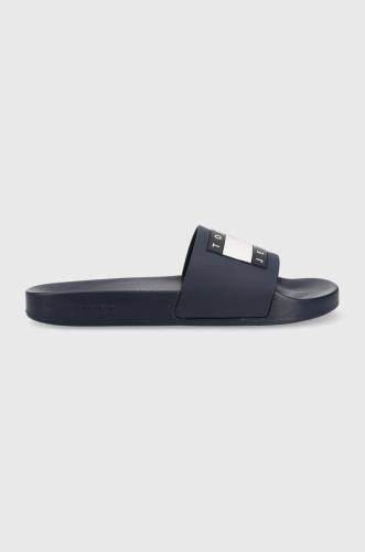 Παντόφλες Tommy Jeans POOL SLIDE ESS χρώμα: ναυτικό μπλε, EM0EM01191