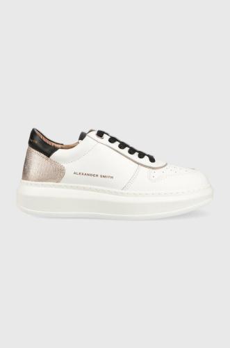 Δερμάτινα αθλητικά παπούτσια Alexander Smith Cambridge χρώμα: άσπρο