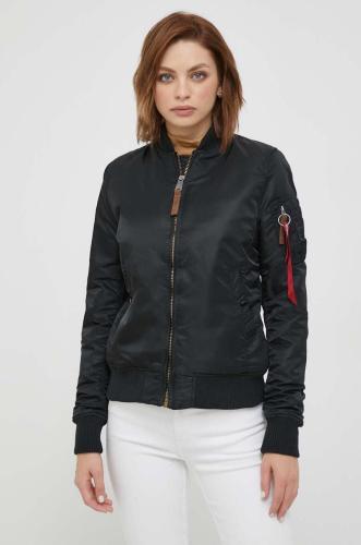 Μπουφάν bomber Alpha Industries MA-1 VF 59 Wmn γυναικείο, χρώμα: μαύρο