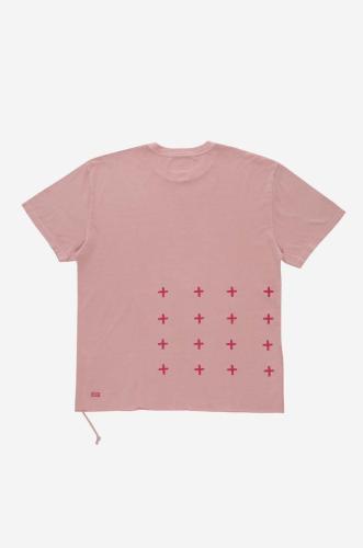 Βαμβακερό μπλουζάκι KSUBI χρώμα: ροζ