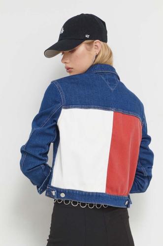 Τζιν μπουφάν Tommy Jeans χρώμα: ναυτικό μπλε