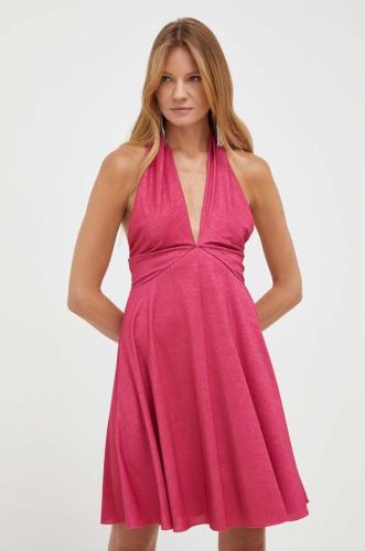 Φόρεμα MAX&Co. χρώμα: ροζ