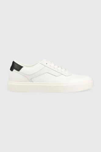 Αθλητικά Calvin Klein LOW TOP LACE UP KNIT χρώμα: άσπρο, HM0HM00922