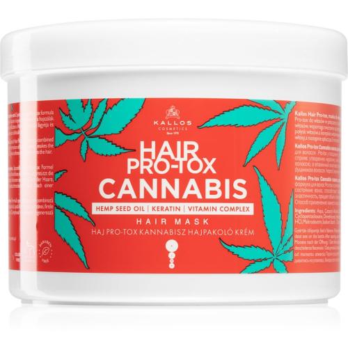 Kallos Hair Pro-Tox Cannabis αναγεννητική μάσκα για τα μαλλιά Με λάδι κάνναβης 500 ml