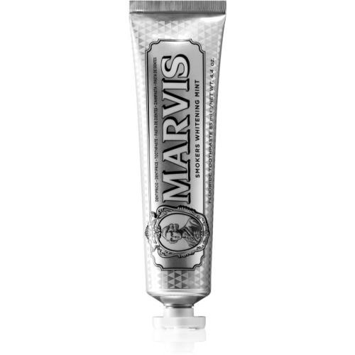 Marvis Whitening Smokers Mint λευκαντική οδοντόκρεμα για καπνιστές γεύση Mint 85 μλ