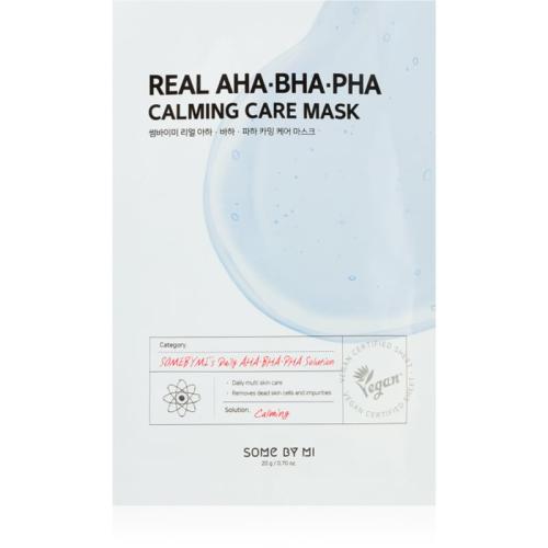Some By Mi Daily Solution AHA∙BHA∙PHA Calming Care καταπραϋντική υφασμάτινη μάσκα για προβληματική επιδερμίδα 20 γρ