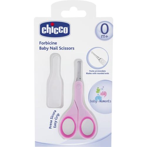 Chicco Baby Moments παιδικό ψαλίδι με στρογγυλή άκρη 0m+ Pink 1 τμχ