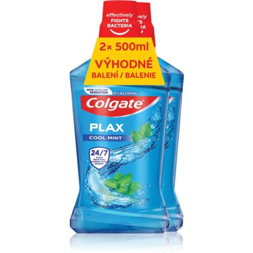 Colgate Plax Cool Mint φυτικό στοματικό διάλυμα 2x500 ml