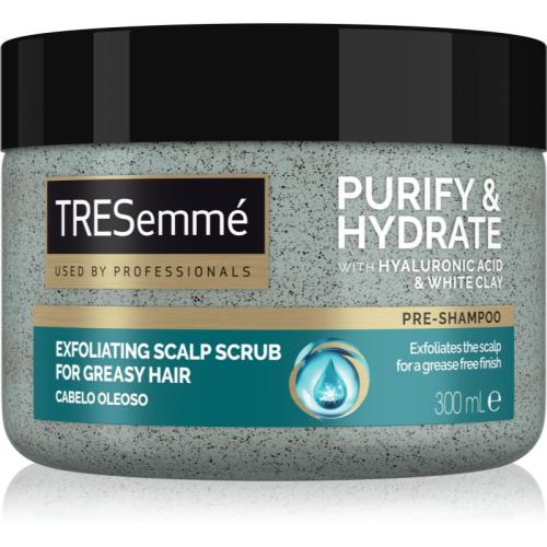 TRESemmé Purify & Hydrate καθαριστική απολέπιση για μαλλιά και το δέρμα του τριχωτού της κεφαλής 300 μλ