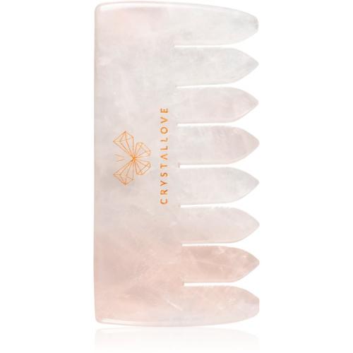 Crystallove Rose Quartz Comb οδηγίες για μασάζ για μαλλιά και σώμα