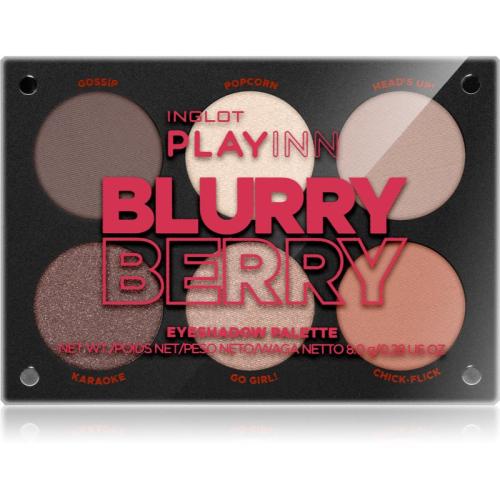 Inglot PlayInn Παλέτα σκιών για τα μάτια απόχρωση Blurry Berry