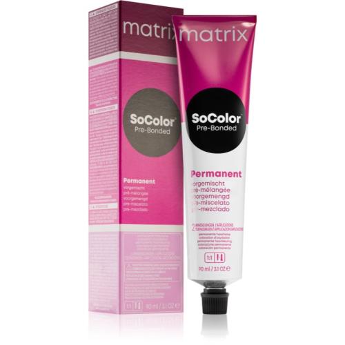 Matrix SoColor Pre-Bonded Blended μόνιμη βαφή μαλλιών απόχρωση 9W Hell Hellblond Warmes Marron 90 μλ