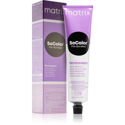 Matrix SoColor Pre-Bonded Extra Coverage μόνιμη βαφή μαλλιών απόχρωση 504N Mittelbraun Natur 90 ml