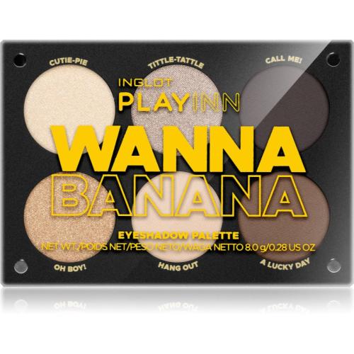 Inglot PlayInn Παλέτα σκιών για τα μάτια απόχρωση Wanna Banana