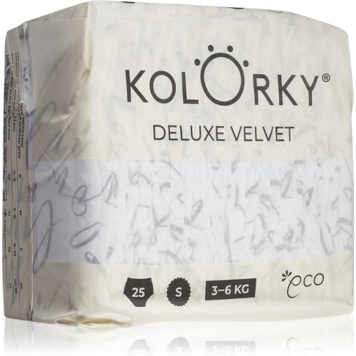 Kolorky Deluxe Velvet Love Live Laugh πάνες μιας χρήσης ECO μέγεθος S 3-6 Kg 25 τμχ