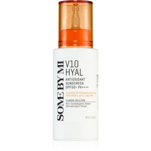 Some By Mi V10 Hyal Antioxidant Sunscreen εντατικά καταπραϋντική και προστατευτική κρέμα SPF 50+ 40 ml
