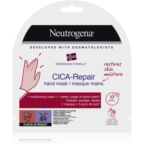Neutrogena Norwegian Formula® CICA Repair ενυδατική μάσκα για τα χέρια 1 τμχ