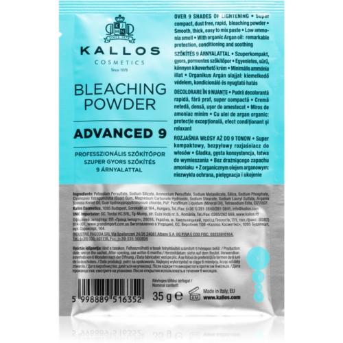 Kallos Bleaching Powder Advanced 9 πούδρα για ξάνιγμα και ανταύγειες 35 γρ